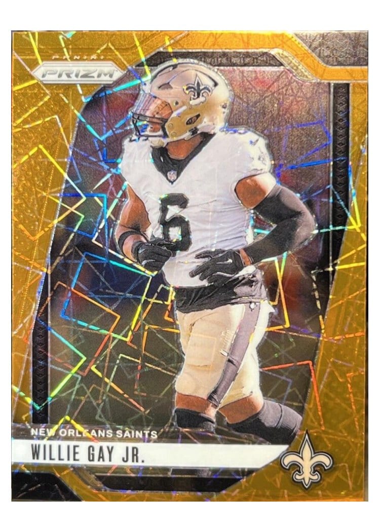 2024 Panini Prizm Base Set Willie Gay Jr. Orange Lazer #208 card
