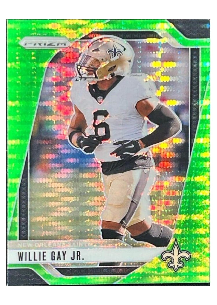 2024 Panini Prizm Base Set Willie Gay Jr. Neon Green Pulsar #208 card