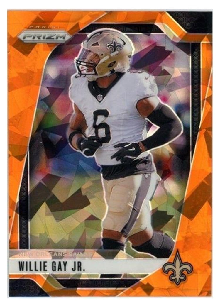 2024 Panini Prizm Base Set Willie Gay Jr. Orange Ice #208 card