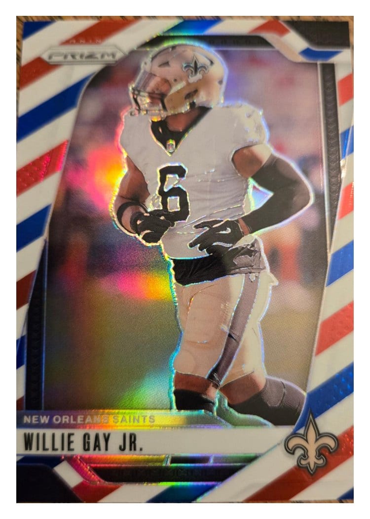2024 Panini Prizm Base Set Willie Gay Jr. Red White Blue #208 card