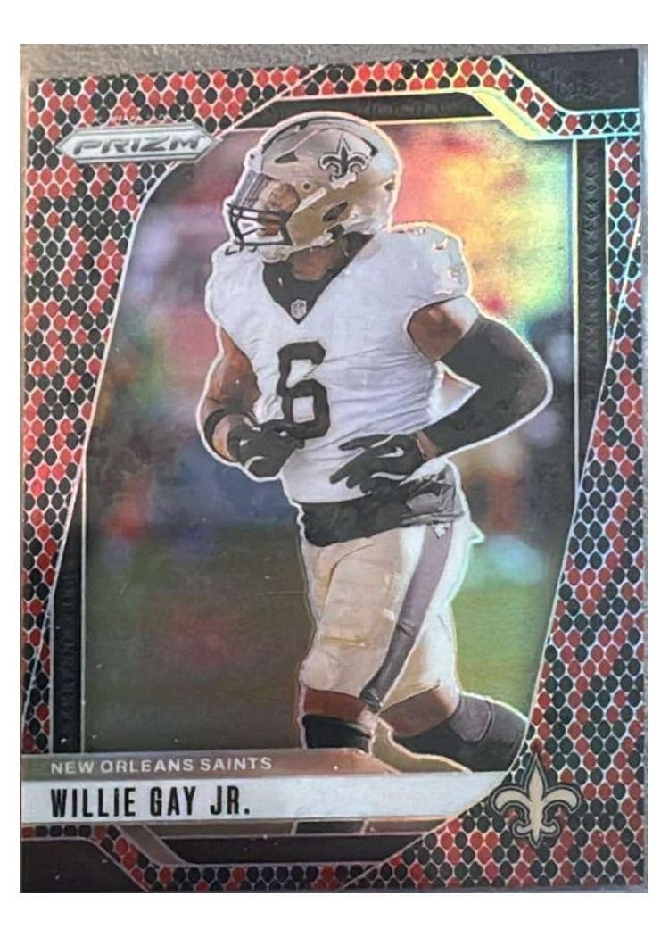 2024 Panini Prizm Base Set Willie Gay Jr. Snakeskin #208 card