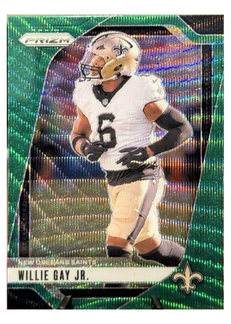 2024 Panini Prizm Base Set Willie Gay Jr. Green Wave #208 card