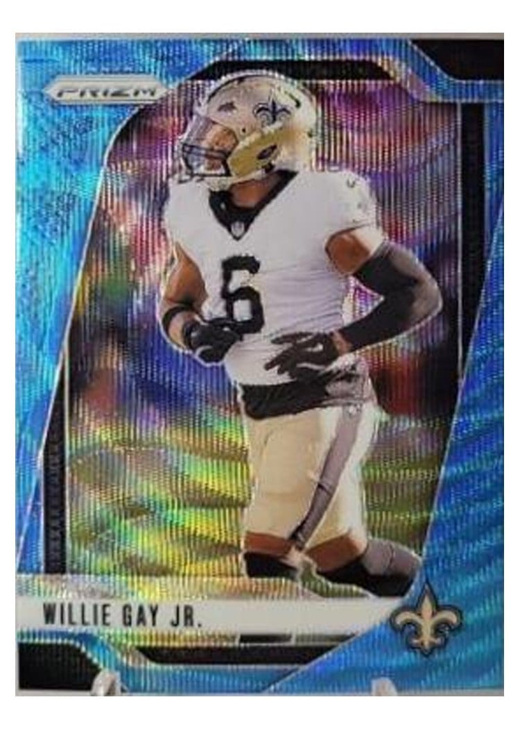 2024 Panini Prizm Base Set Willie Gay Jr. Blue Wave #208 card