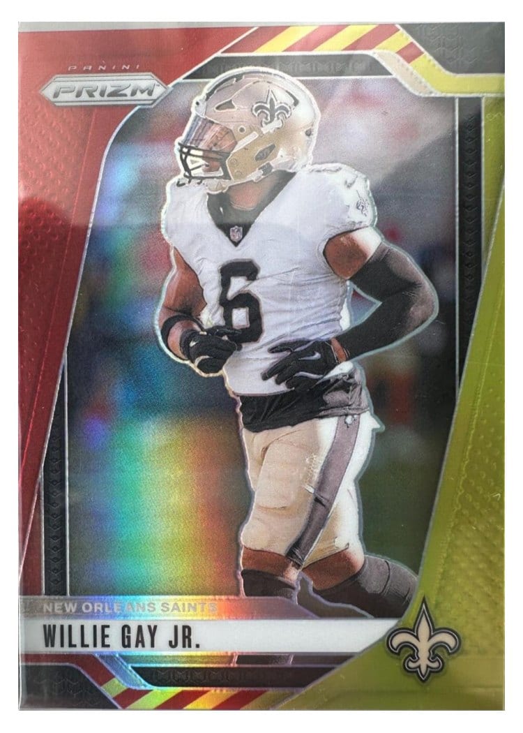 2024 Panini Prizm Base Set Willie Gay Jr. Red Yellow #208 card