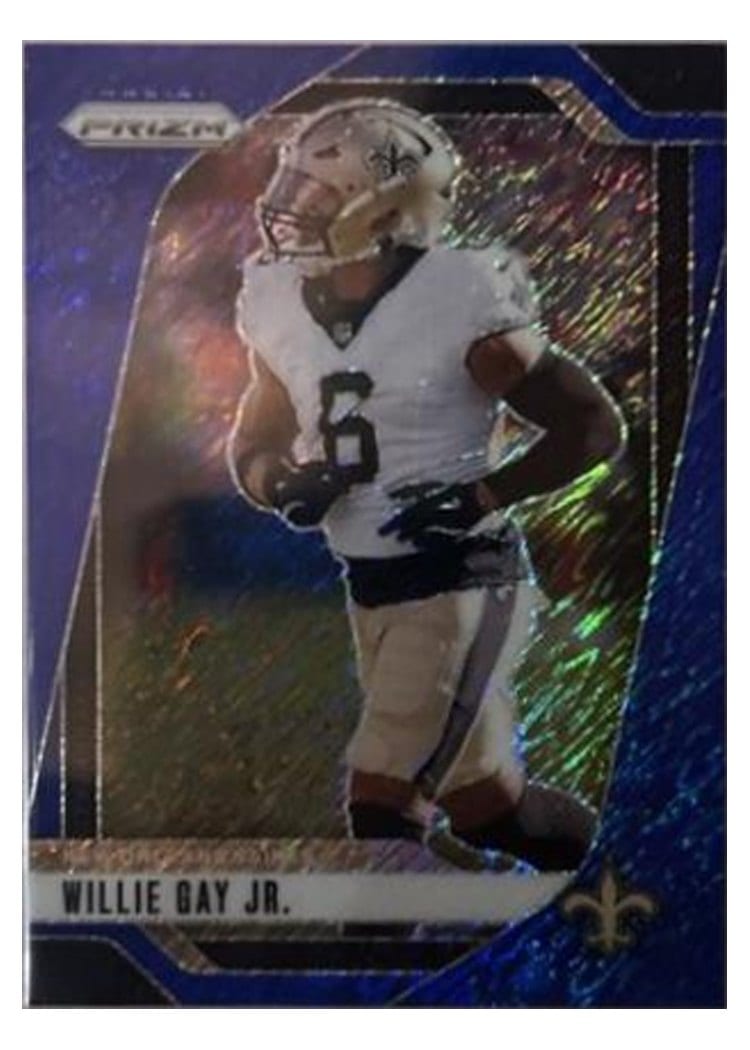 2024 Panini Prizm Base Set Willie Gay Jr. Blue Shimmer #208 card