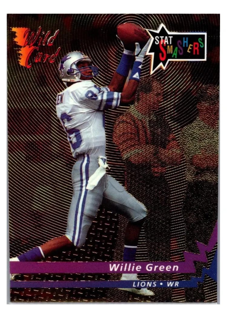 1993 Wild Card Stat Smashers Willie Green #CSS-102 card