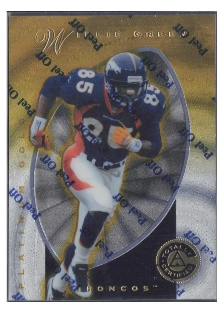 1997 Pinnacle Totally Certified Willie Green #55 card