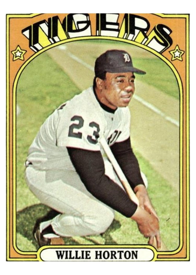 1972 Topps Willie Horton #750 card