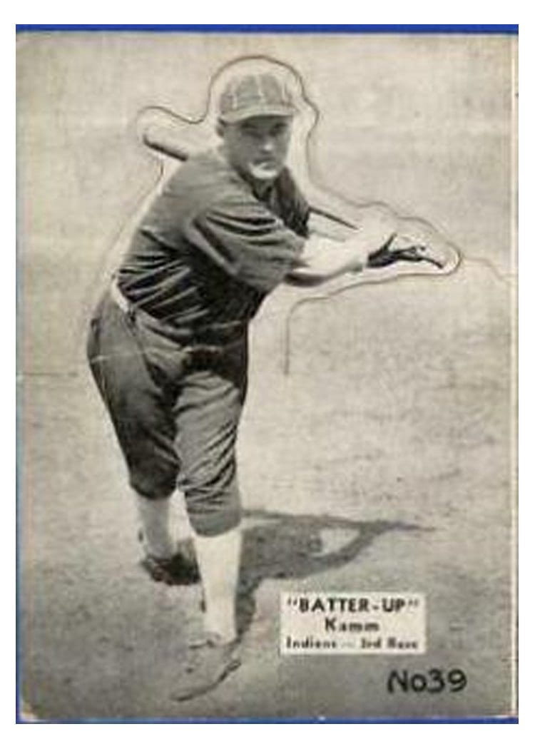 1934 Batter Up Willie Kamm #39 card