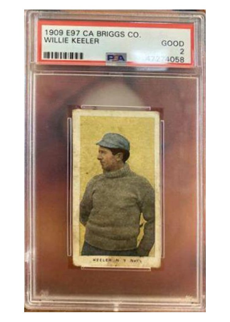 1909 E97 CA Briggs Co Willie Keeler card