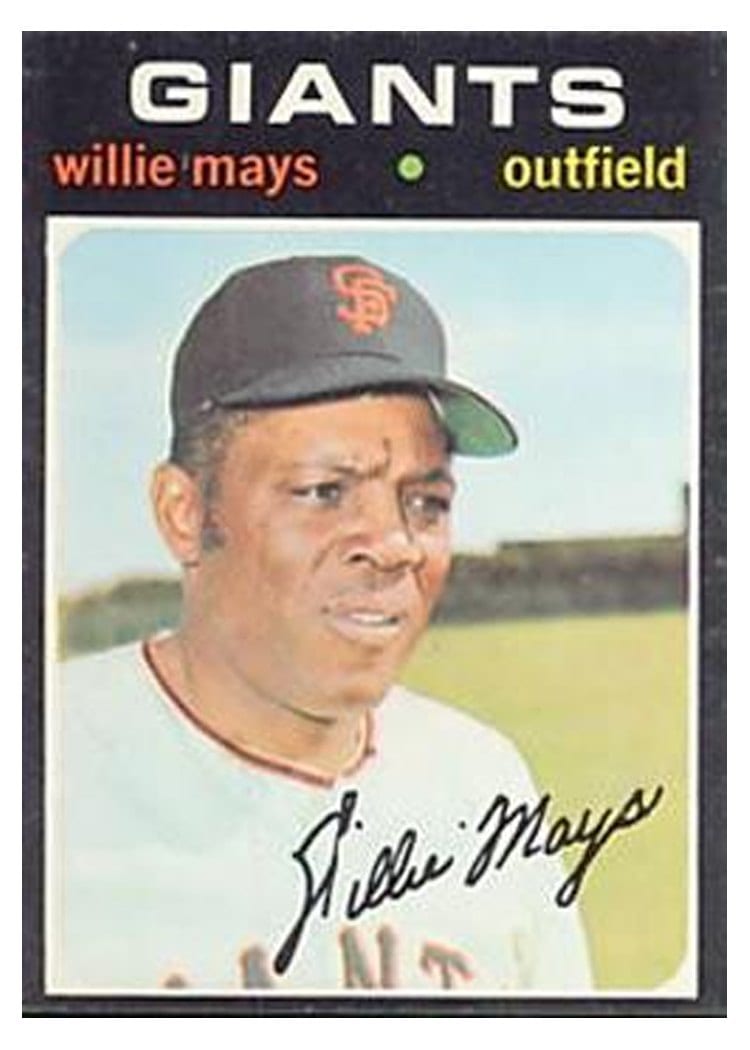 1971 Topps Willie Mays #600 card