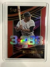 2024 Panini Select Select Numbers Willie Mays #11 card