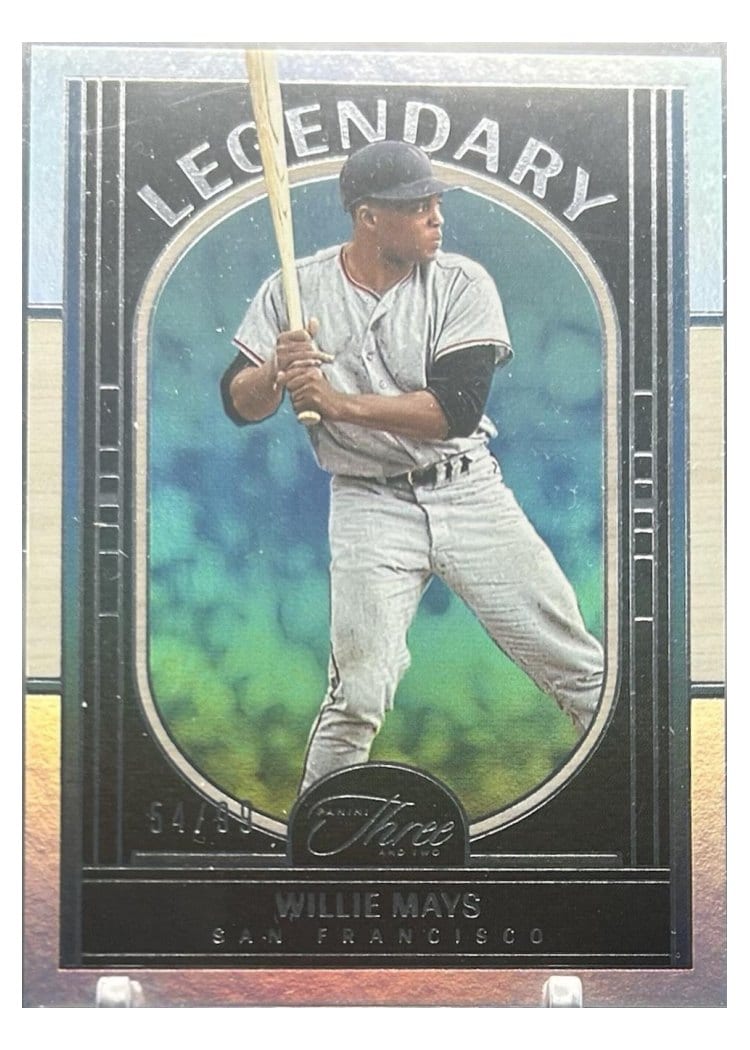 2024 Panini Three and Two Legendary Willie Mays #10 card