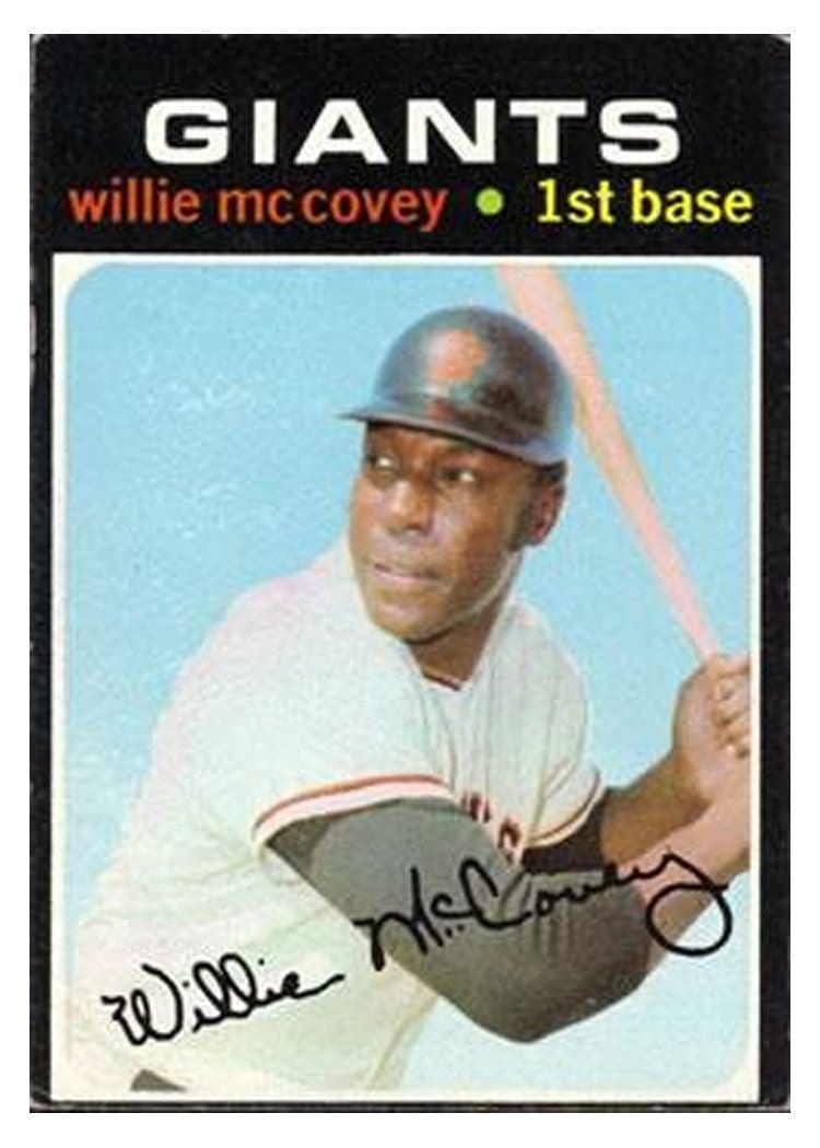 1971 Topps Willie McCovey #50 card