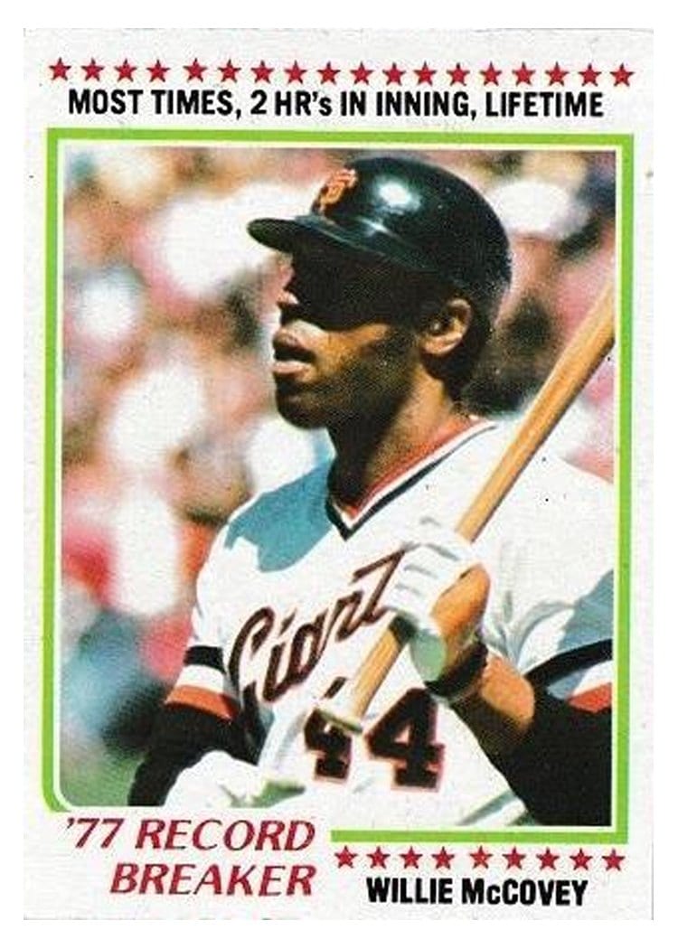 1978 Topps Willie McCovey #3 card