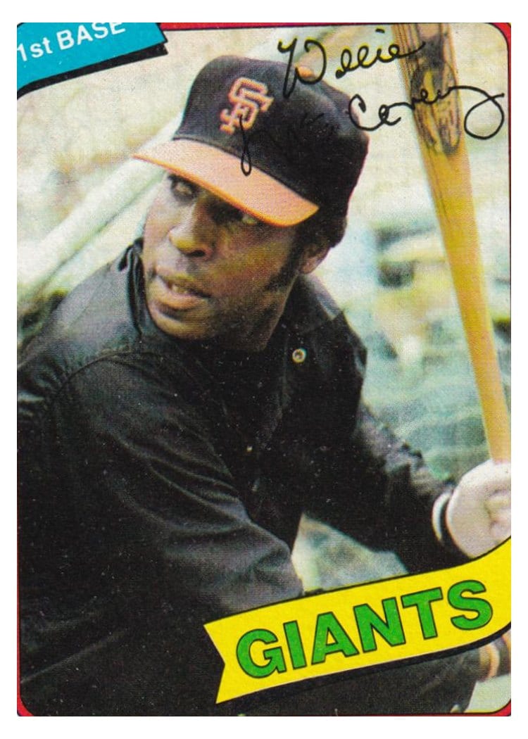 1980 Topps Willie McCovey #335 card