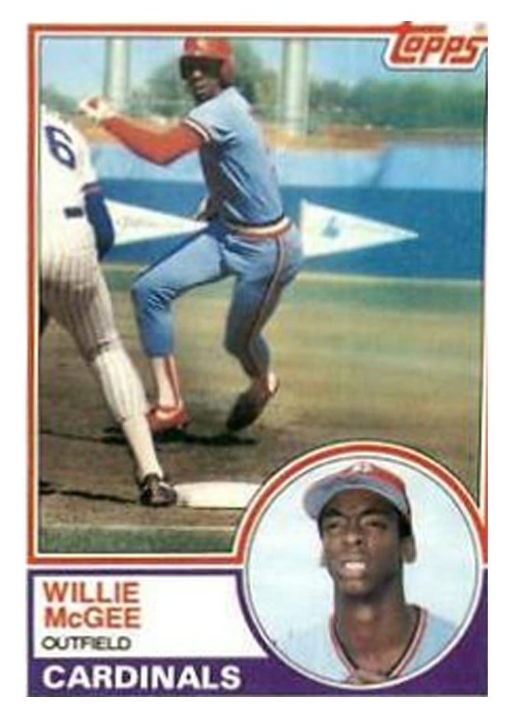 1983 Topps Willie McGee #49 card