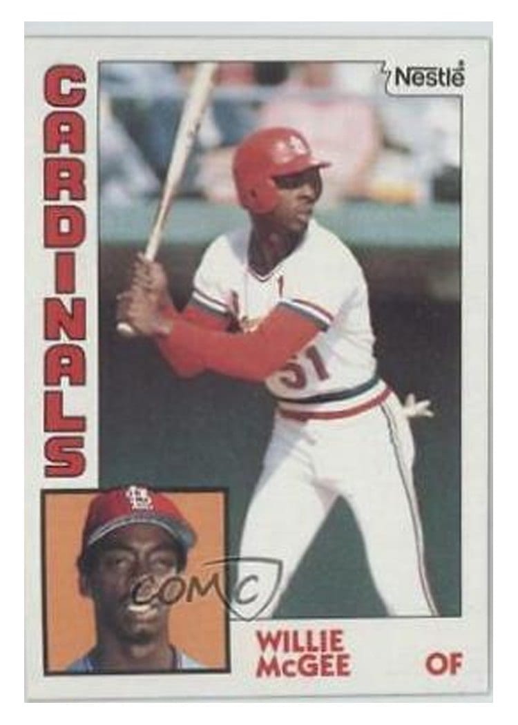 1984 Topps Willie McGee #310 card