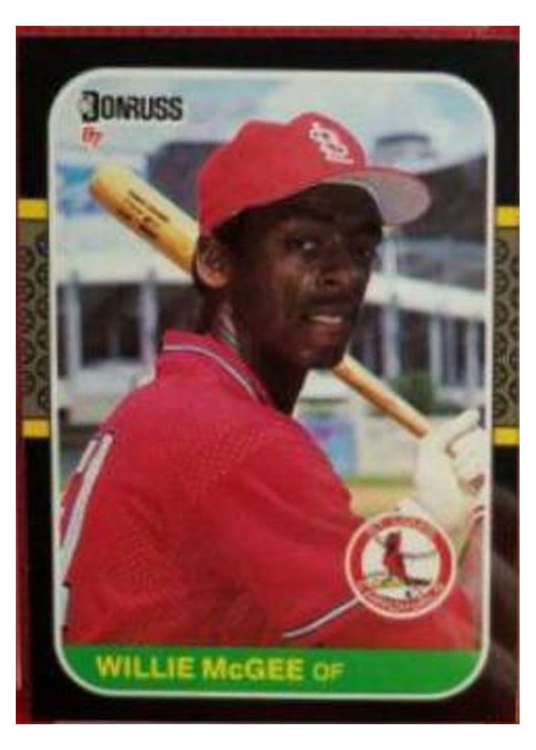 1987 Donruss Willie McGee #84 card