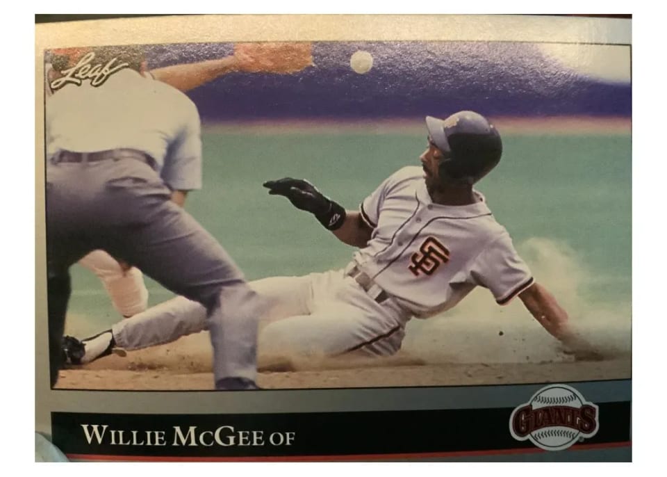 1992 Leaf Willie McGee #47 card