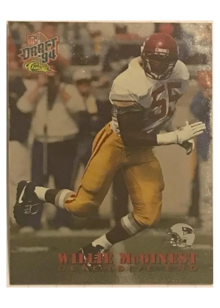 1994 Classic Draft Stars Willie McGinest #13 card