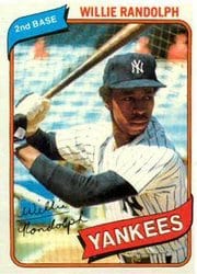 1980 Topps Base Set Willie Randolph #460 card