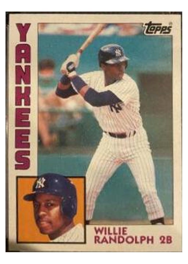 1984 Topps Willie Randolph #360 card