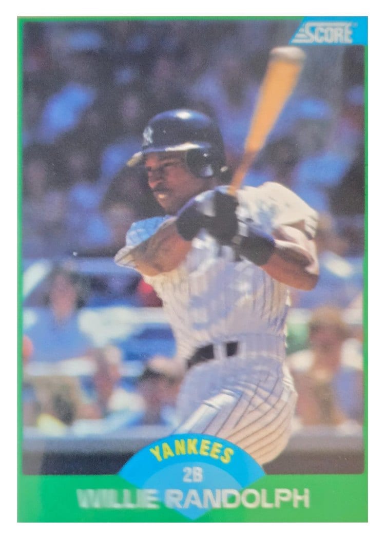 1989 Score Willie Randolph #45 card
