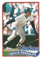 1989 Topps Base Set Willie Randolph #635 card
