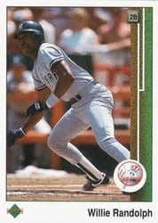 1989 Upper Deck Base Set Willie Randolph #237 card