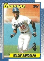 1990 Topps Base Set Willie Randolph #25 card