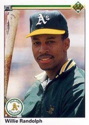 1990 Upper Deck Base Set Willie Randolph #704 card