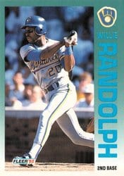 1992 Fleer Base Set Willie Randolph #186 card
