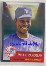 2022 Topps Chrome Platinum Anniversary Autographs Willie Randolph #CPA-WR card