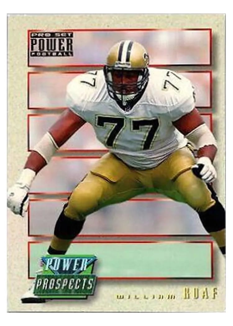 1993 Pro Set Power Update Prospects Willie Roaf #PP56 card