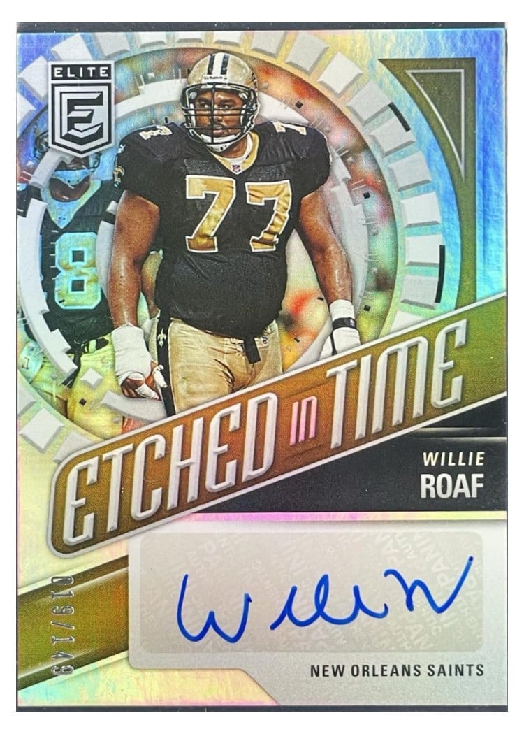 2024 Donruss Elite Etched in Time Signatures Willie Roaf #ETS-WRO card