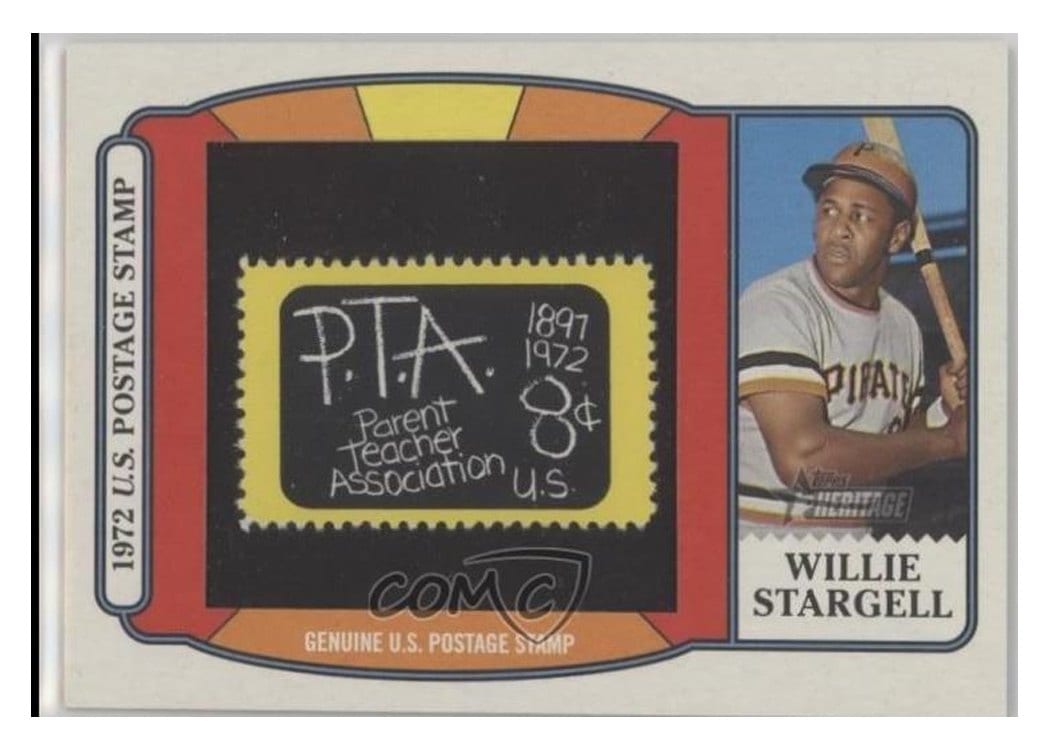 2021 Topps Heritage 1972 U.S. Postage Stamp Relics Willie Stargell #PSR-WS card