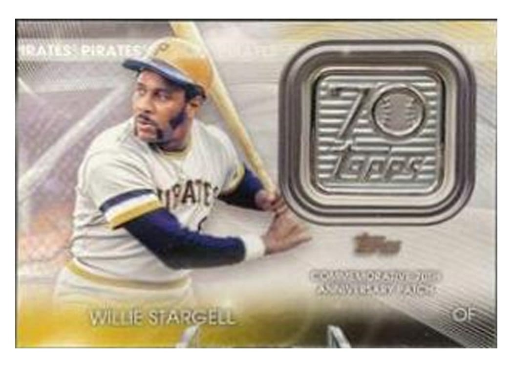 2021 Topps Update 70th Anniversary Logo Patches Willie Stargell #T70P-WST card