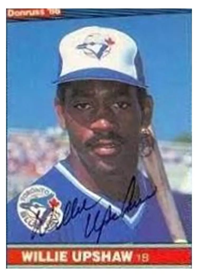1986 Leaf Willie Upshaw #128 card