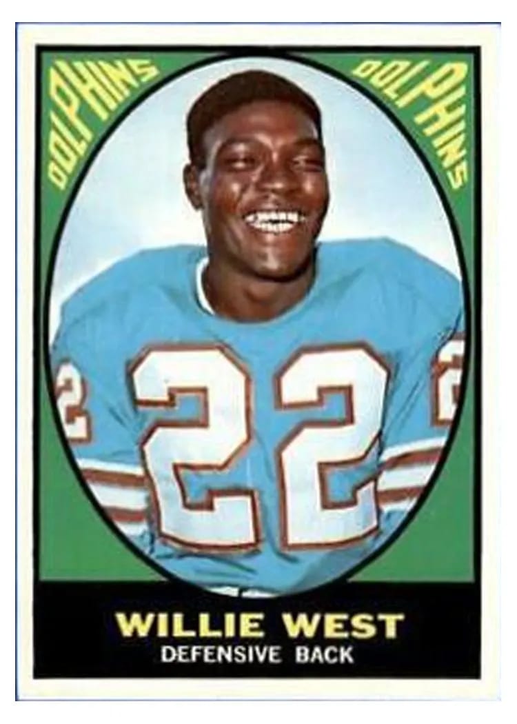 1967 Topps Willie West #80 card
