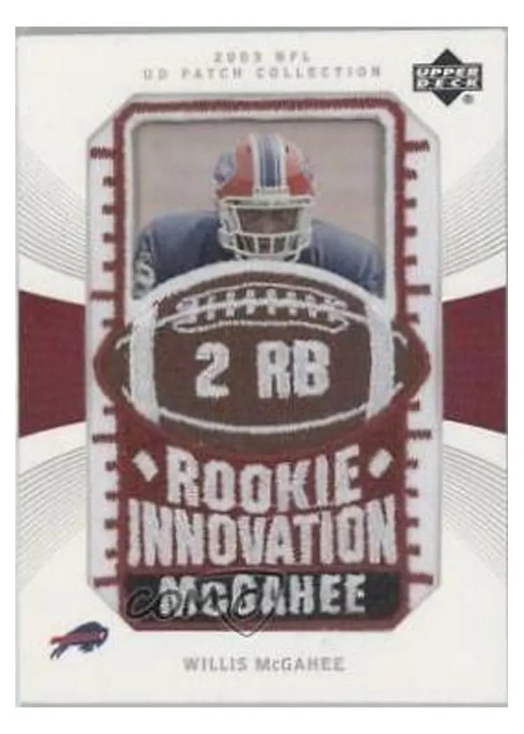 2003 Upper Deck Patch Collection Willis McGahee #137 card