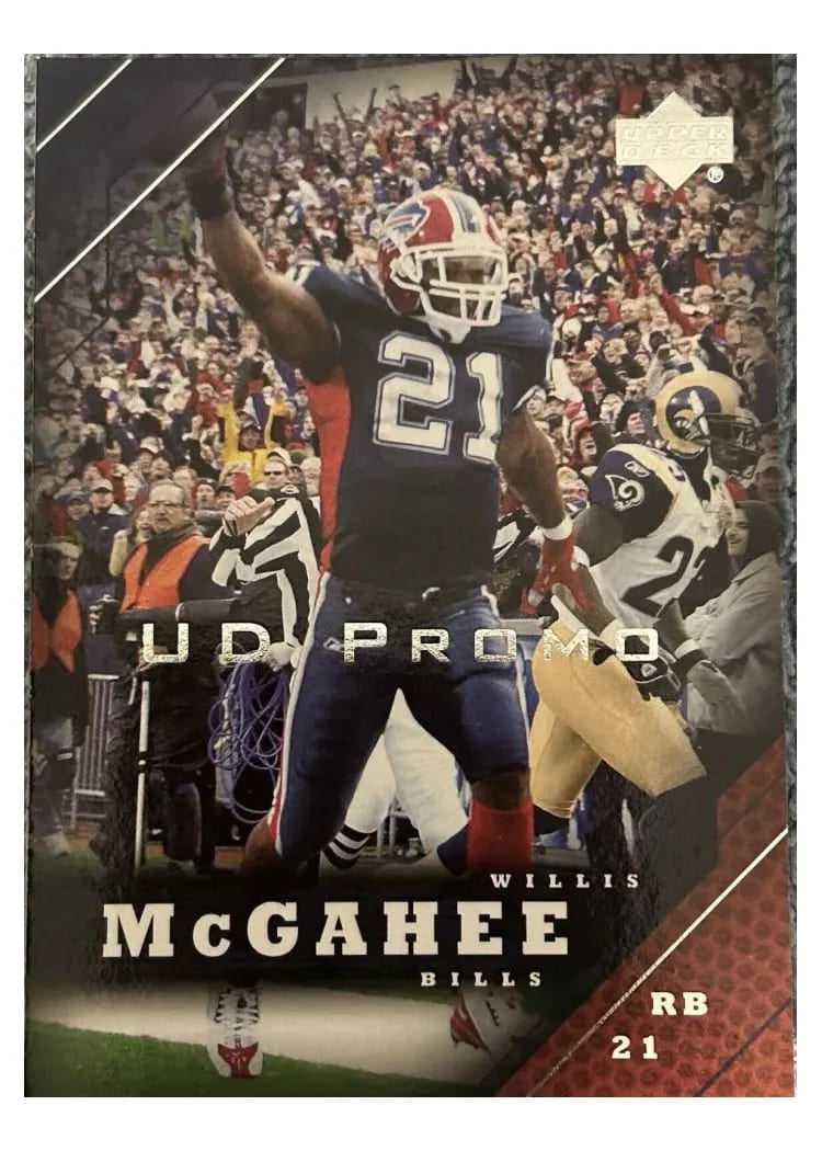 2005 Upper Deck Willis McGahee #20 card