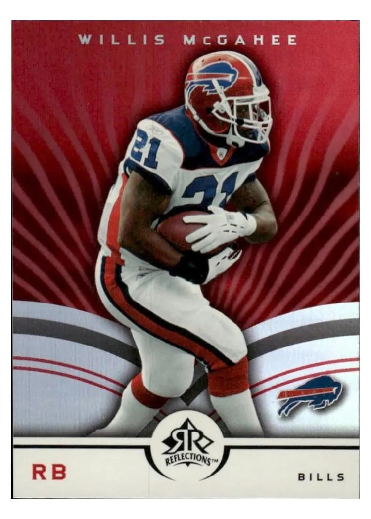 2005 Upper Deck Reflections Willis McGahee #12 card