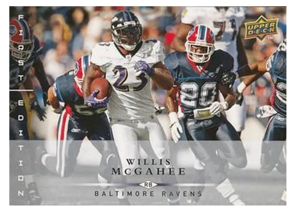 2008 Upper Deck First Edition Willis McGahee #11 card