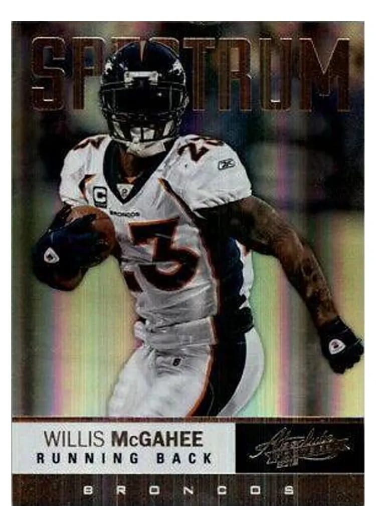2012 Panini Absolute Willis McGahee #43 card