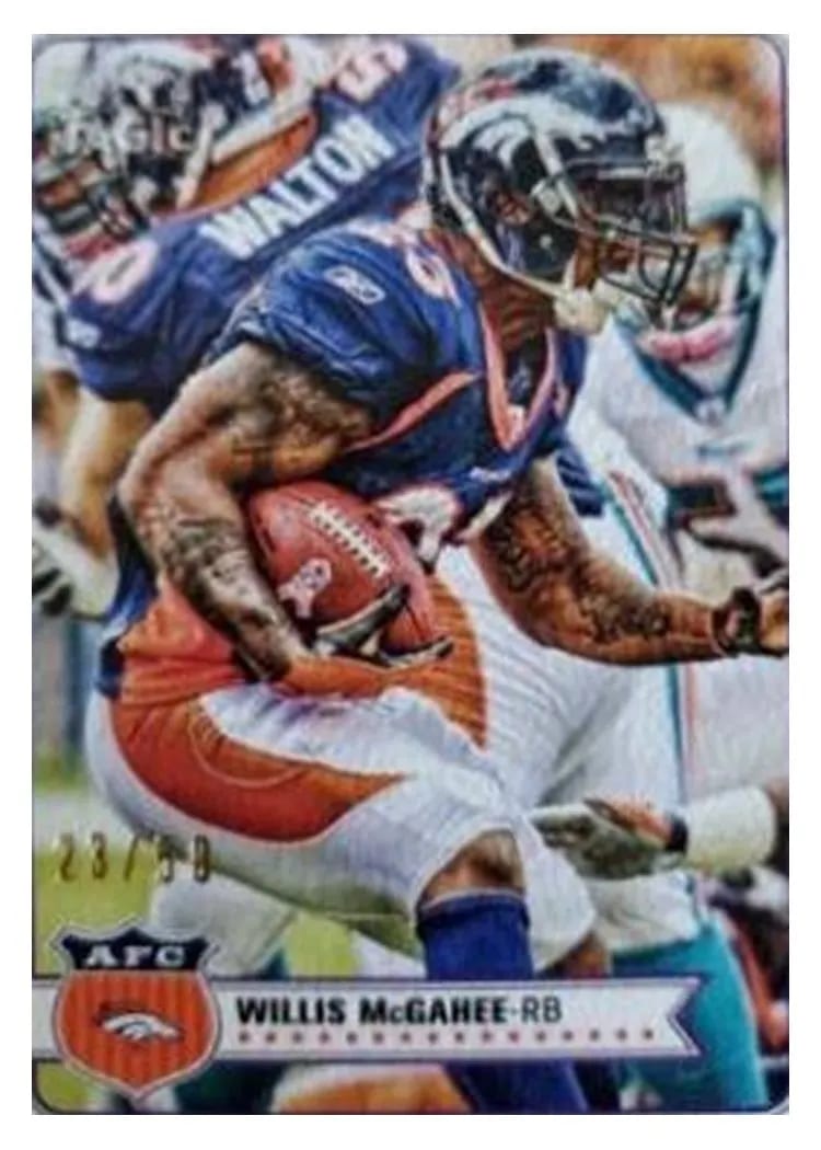 2012 Topps Magic Willis McGahee #2 card