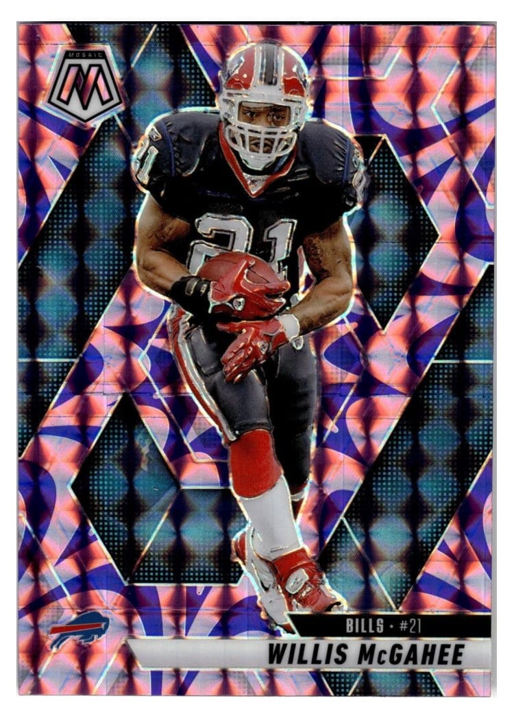 2025 Panini Mosaic Base Set Willis McGahee Reactive Purple #53 card