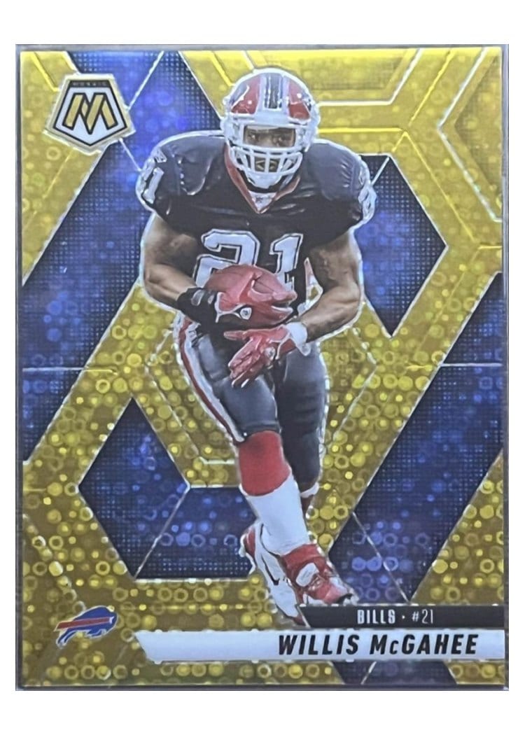 2025 Panini Mosaic Base Set Willis McGahee No Huddle Gold #53 card