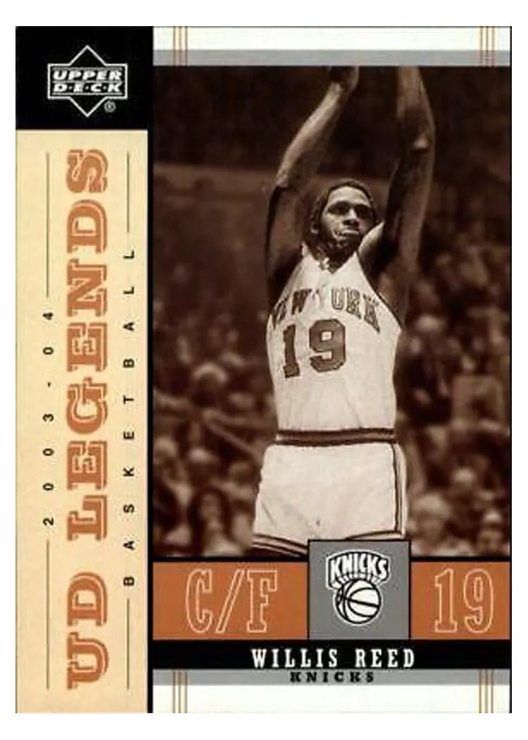2003 Upper Deck Legends Throwback Willis Reed #60 card