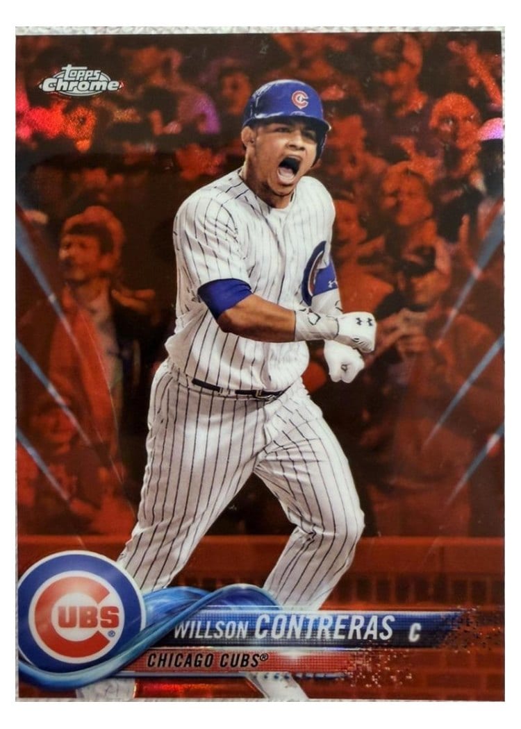 2018 Topps Chrome Base Set Willson Contreras #197 card